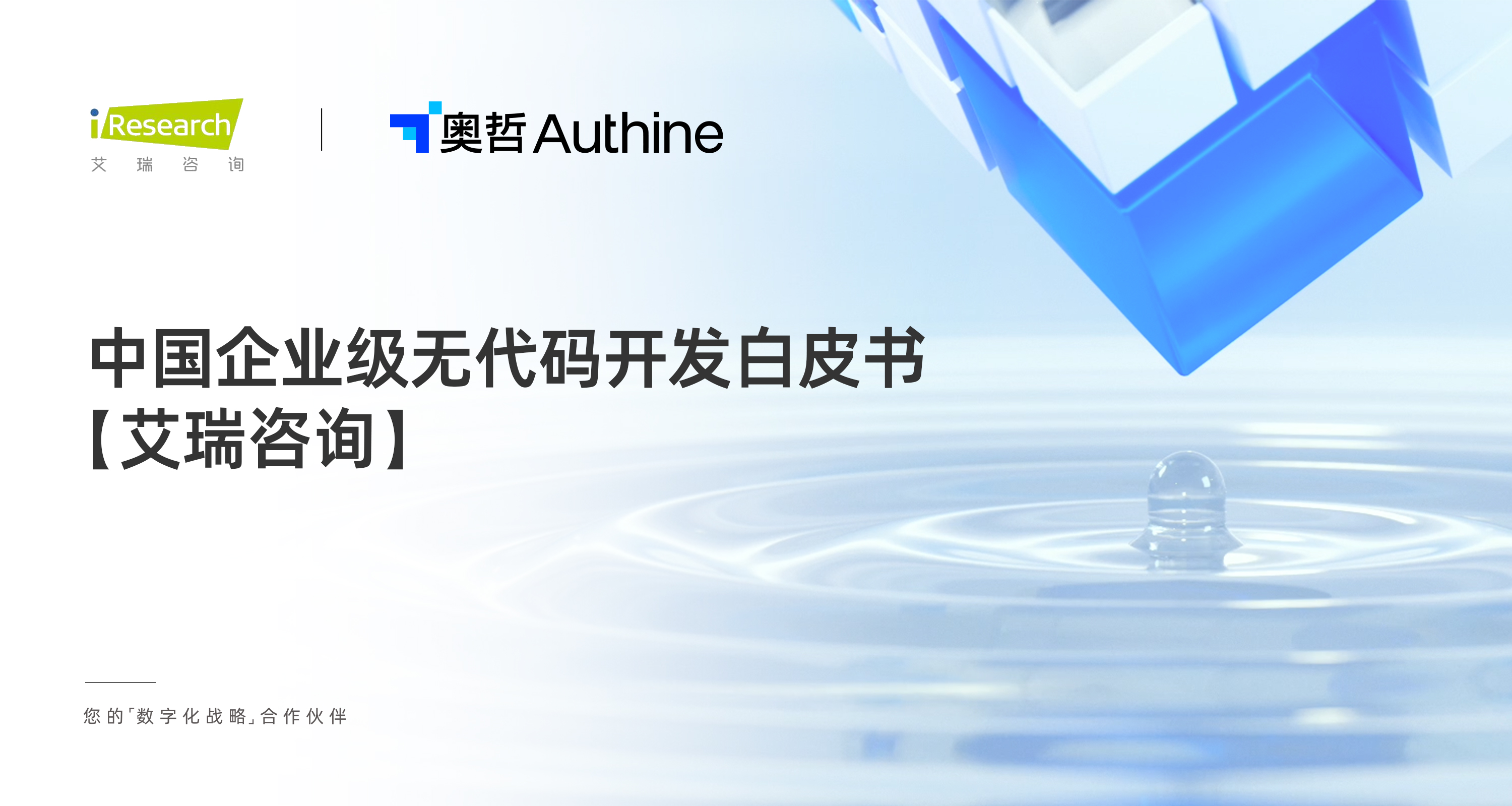 中国企业级无代码开发白皮书 —— 艾瑞咨询