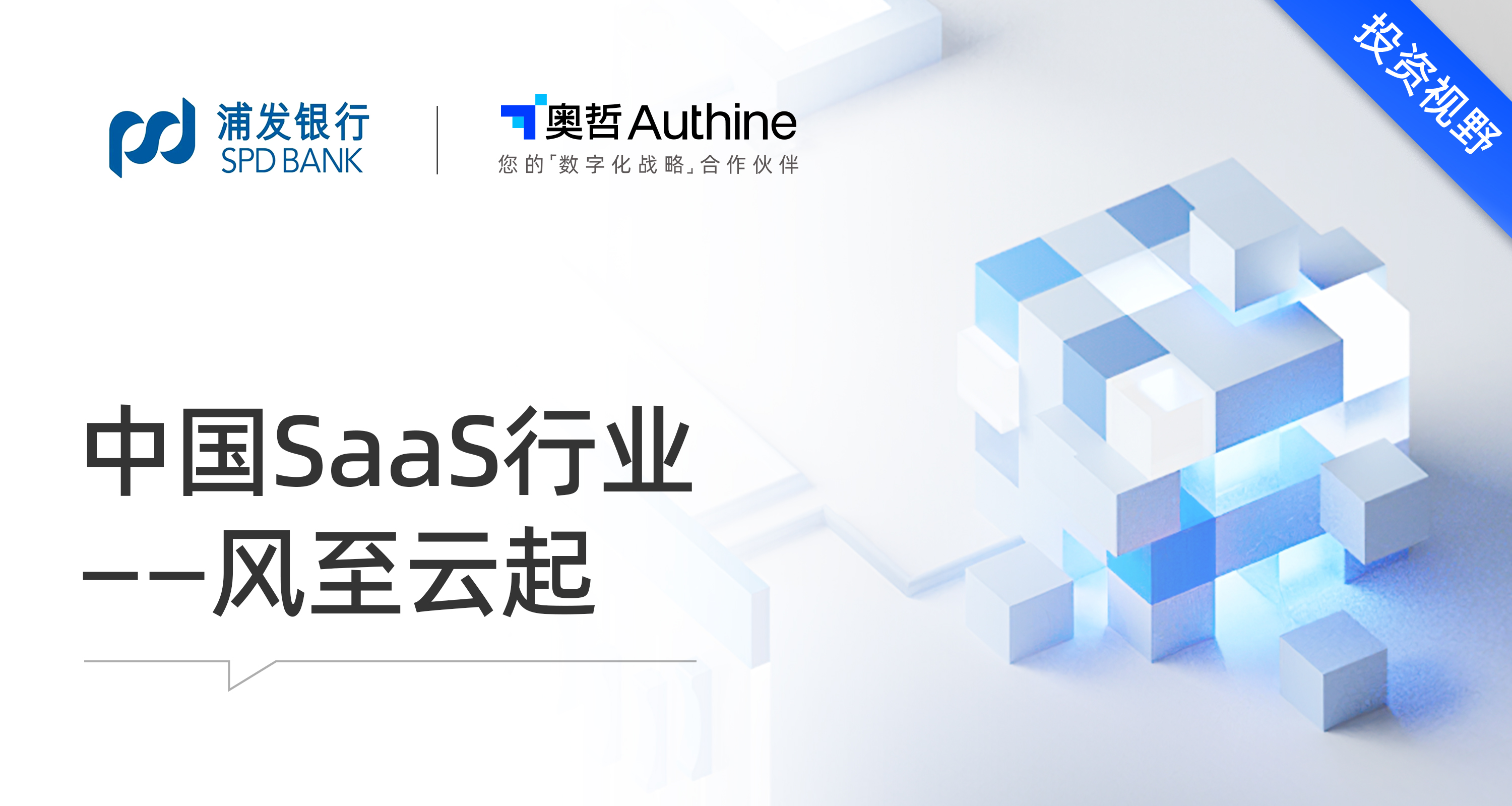 中国 SaaS 行业：风至云起 —— 浦银国际