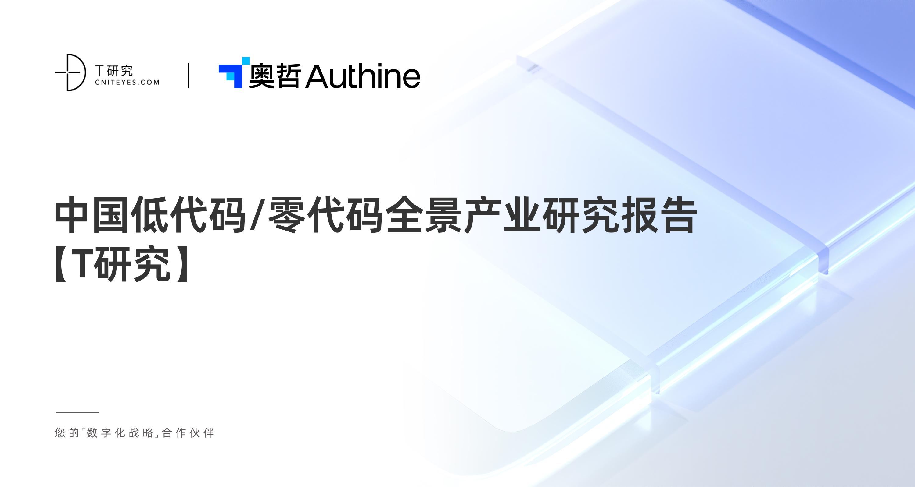 2020 中国低代码平台指数测评报告 —— T研究